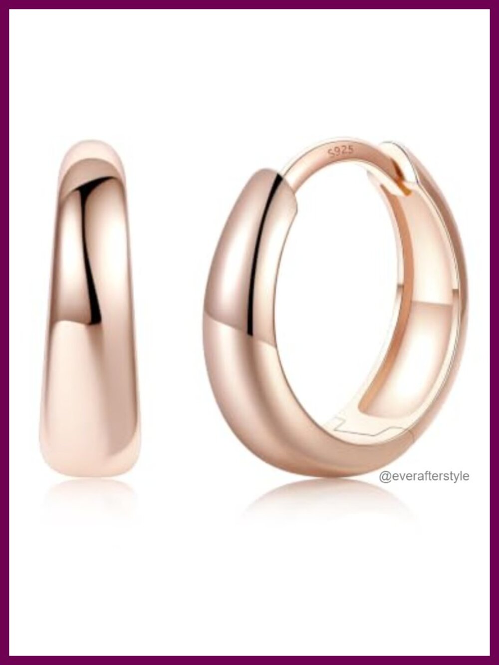 14K Gold Plated Chunky Hoop Earrings Women Small Huggie Hoops